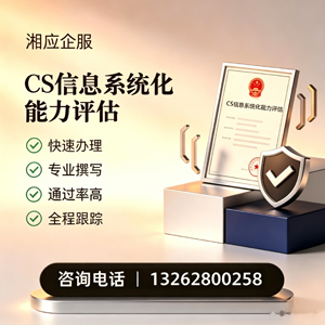 娄底CS信息系统化能力评估申报服务