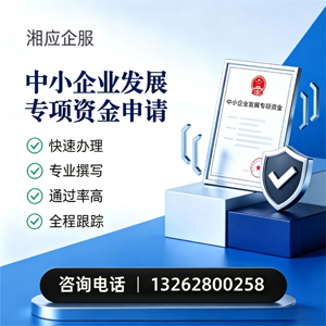 娄底中小企业发展专项资金申报服务