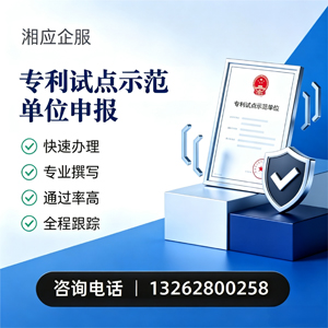 娄底专利试点示范单位申报服务