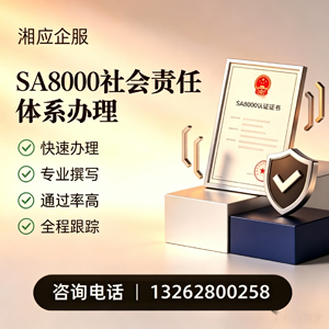 娄底SA8000社会责任体系认证服务